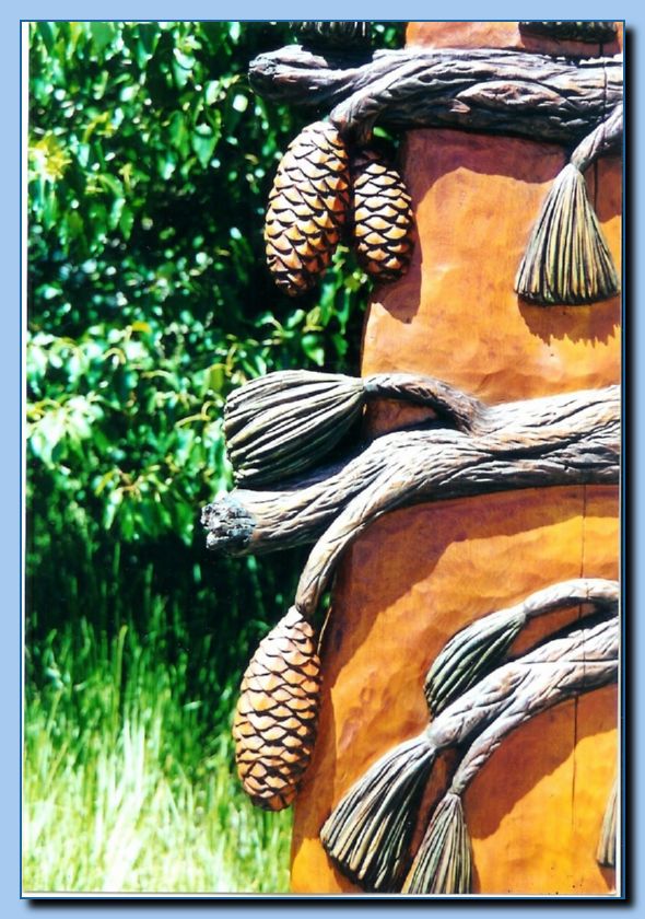 1-43 door pine cones and boughs